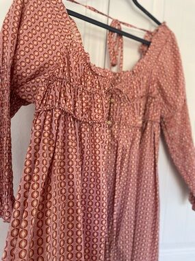Free People Smocked Baby Doll Mini Dress
